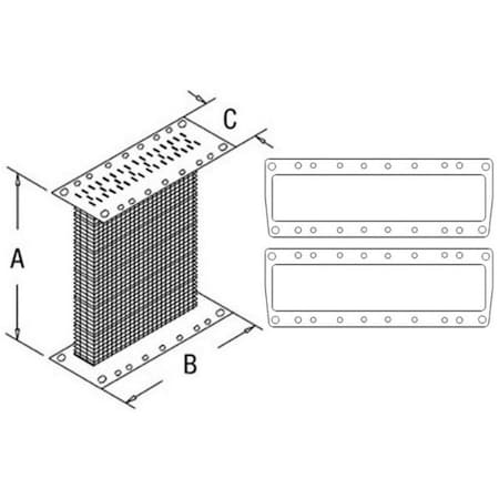 Aic Replacement Parts AA5582R Radiator Core w/ 2 Gaskets Fits John Deere Tractor 60 620 630 A AR 331 AA5582R-W2GSKTS